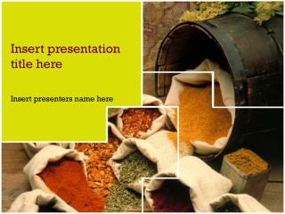 Mixed Spices Powerpoint Template