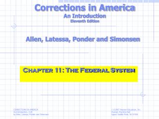 Corrections in America An Introduction Eleventh Edition