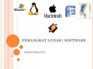 PERANGKAT LUNAK / SOFTWARE