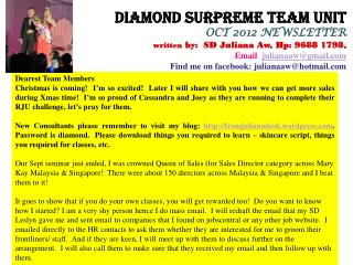 Dearest Team Members