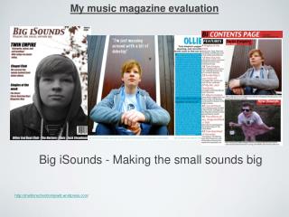 My music magazine evaluation