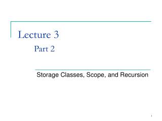 Lecture 3 Part 2