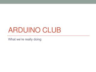 Arduino club