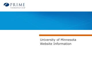 University of Minnesota Website Information