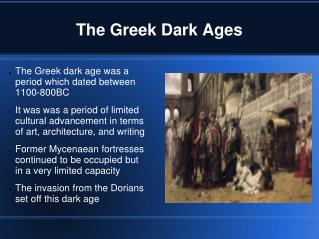 The Greek Dark Ages