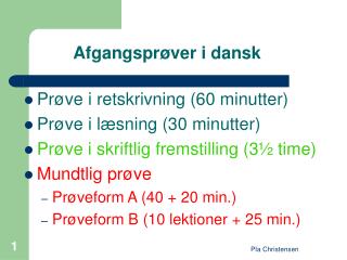 Afgangsprøver i dansk