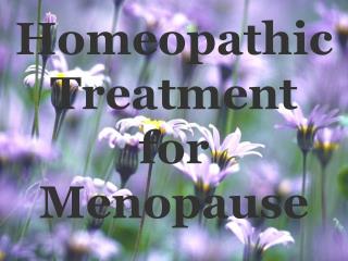 Homeopathic Treatment for Menopause