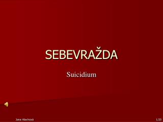 SEBEVRAŽDA