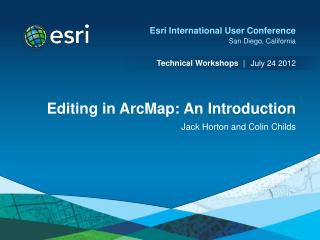 Editing in ArcMap: An Introduction