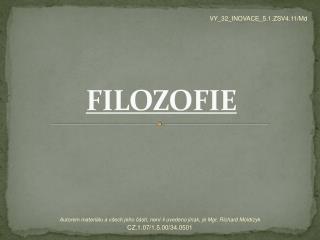 FILOZOFIE