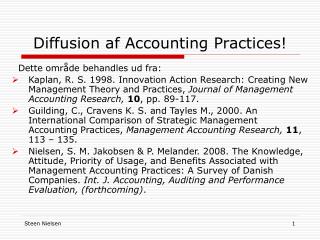 Diffusion af Accounting Practices!