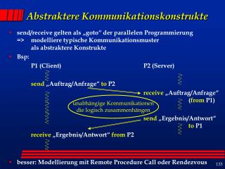 Abstraktere Kommunikationskonstrukte