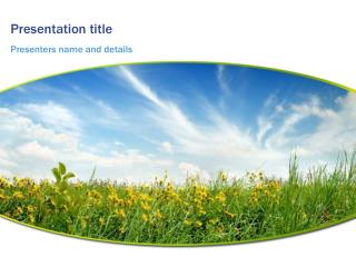 Landscape Meadow Powerpoint Template