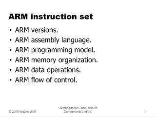 ARM instruction set