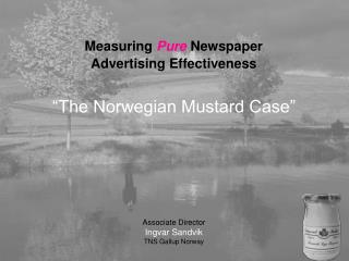 Measuring Pure Newspaper Advertising Effectiveness