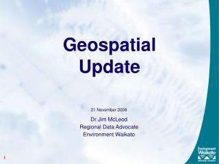 Geospatial Update