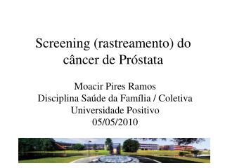 Screening ( rastreamento ) do câncer de Próstata