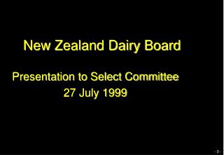 New Zealand Dairy Board