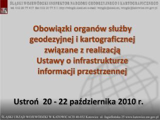 Ustroń 20 - 22 października 2010 r.