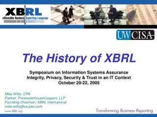 The History of XBRL
