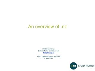 An overview of .nz