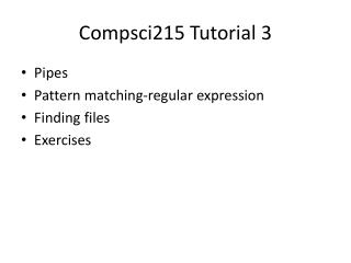 Compsci215 Tutorial 3