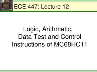 ECE 447: Lecture 12