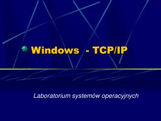 Windows - TCP/IP