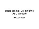Basic Joomla: Creating the ABC Website