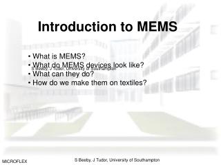 Introduction to MEMS