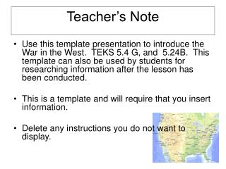 Teacher’s Note