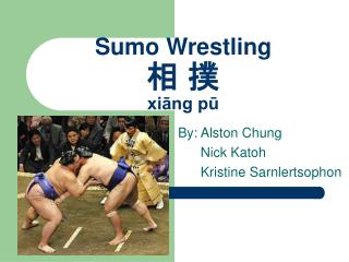 Sumo Wrestling 相 撲 xiāng pū