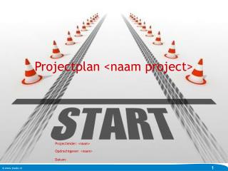 Projectplan &lt;naam project&gt;