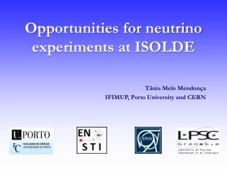 Opportunities for neutrino experiments at ISOLDE