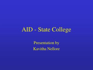 AID - State College