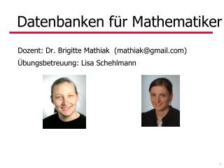 Datenbanken für Mathematiker