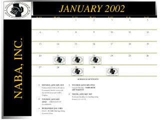 ONDAY, JANUARY 21ST