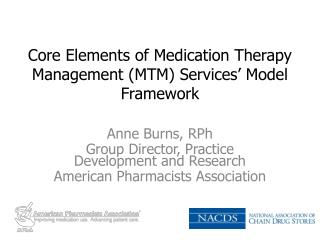 Core Elements of Medication Therapy Management (MTM) Services’ Model Framework