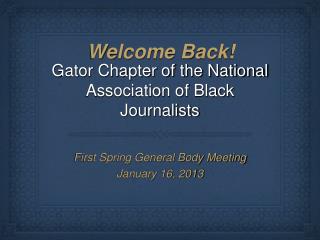 Gator Chapter of the National Association of Black Journalists