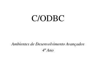 C/ODBC