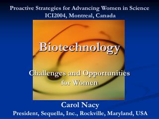Biotechnology