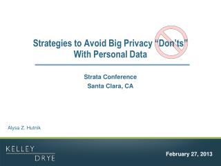 Strategies to Avoid Big Privacy “Don’ts” With Personal Data