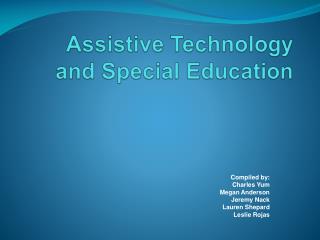 Assistive Technology and Special Education