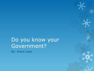 Do you know your Government?