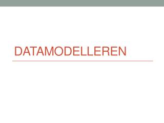 Datamodelleren