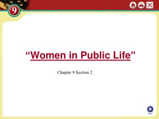 “ Women in Public Life ”