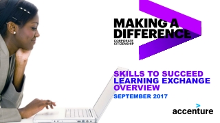 Skills to Succeed Learning Exchange Overview