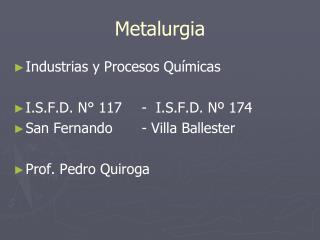 Metalurgia