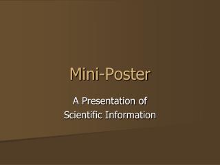Mini-Poster