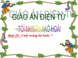 GIÁO ÁN ĐIỆN TỬ